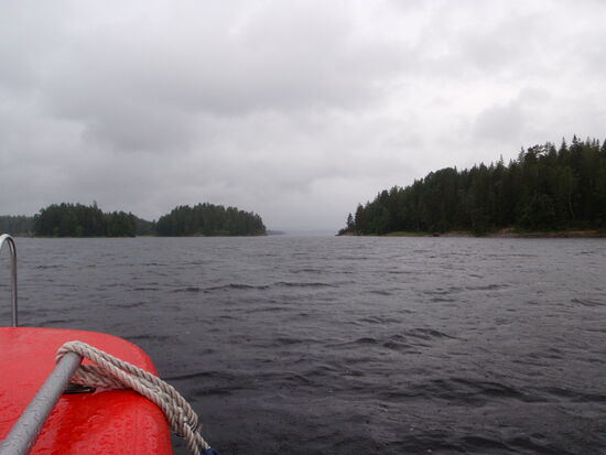 die Durchfahrt zum großen See