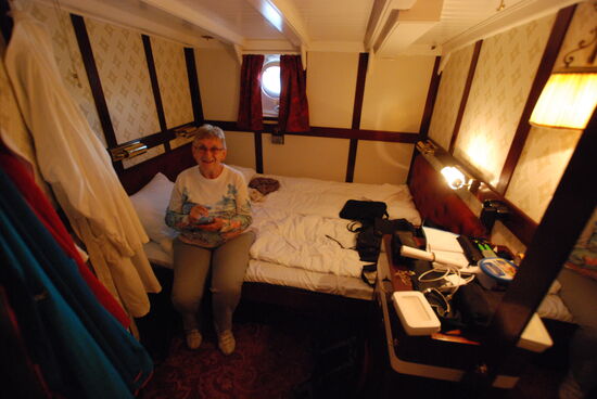 wo unsere Kabine lag