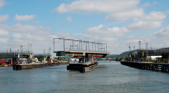 Marieholmsbron, Eisenbahnbrücke