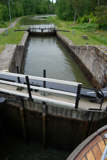 die letzte Sjötorp-Schleuse