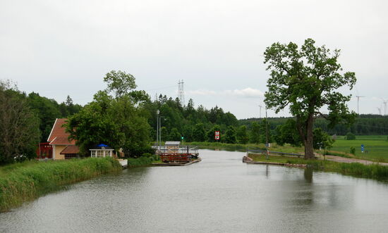 die Schiebebrücke von Rogstorp
