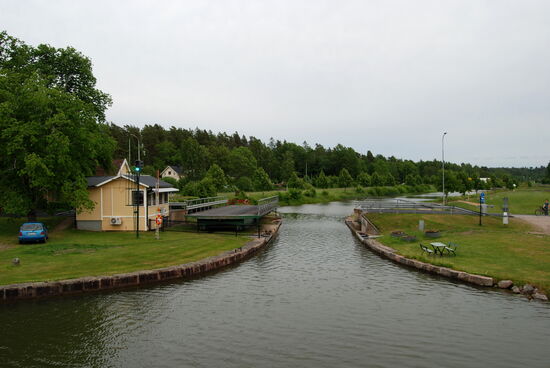 die Drehbrücke von Lyrestad