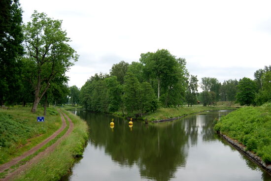 hier zweigte der Bergkanal ab, der erst