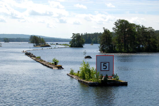 danach folgten einige Leitdämme