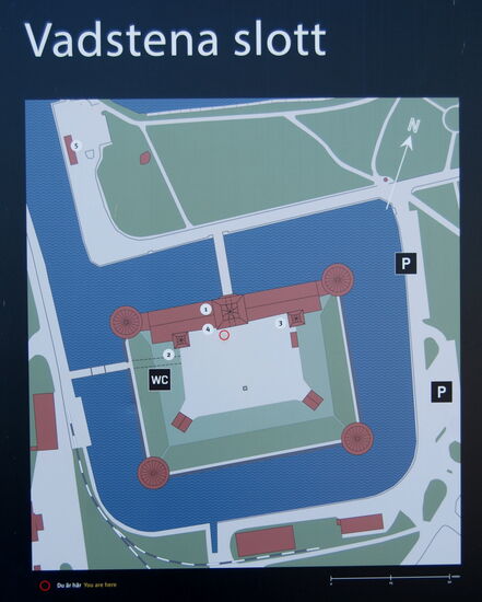 Grundriß auf der Informationstafel