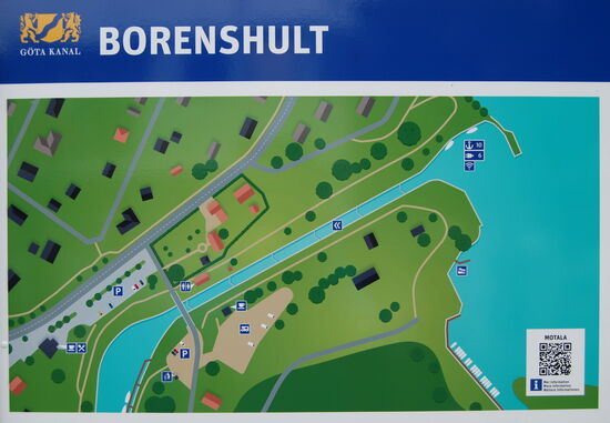 Informationstafel über die Anlage