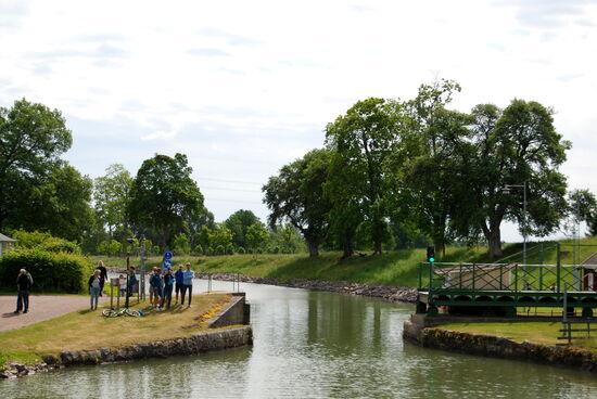 enge Brückendurchfahrt