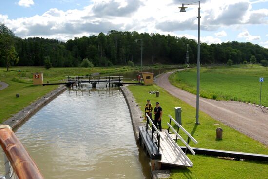 eine Schleuse folgte der anderen
