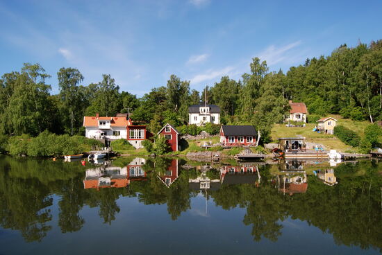 kleine Siedlung am Mälaren
