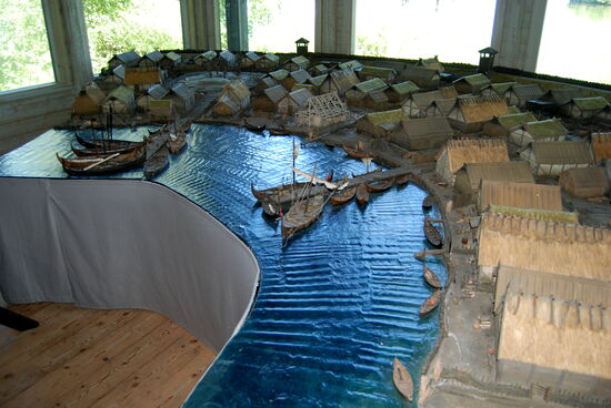 Modelle der Stadt Birka