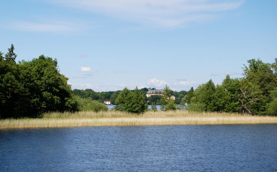 Schloß Drottningholm kam in Sicht