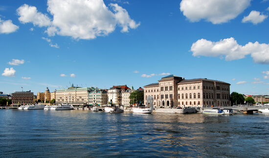 Strömkajen mit Nationalmuseum