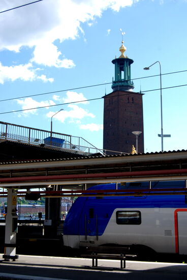 auf dem Bahnhof, Abschied von Stockholm