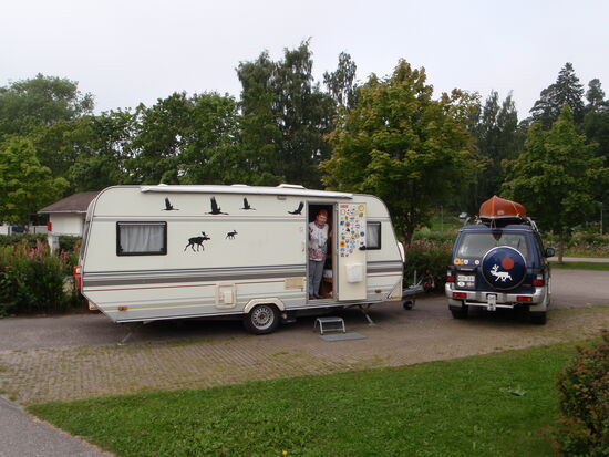 unser Stellplatz auf dem Campingplats Rastila