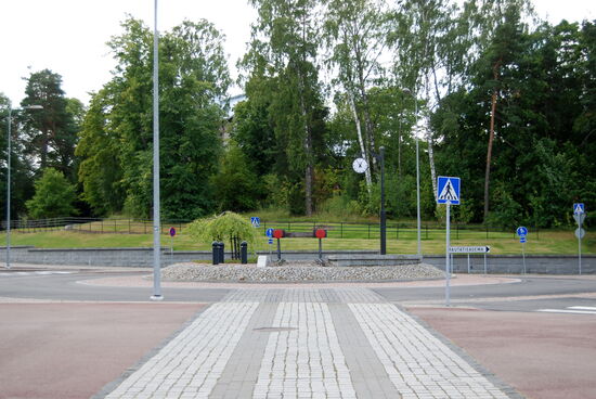 die Anlage wurde zum Rondell fortgesetzt