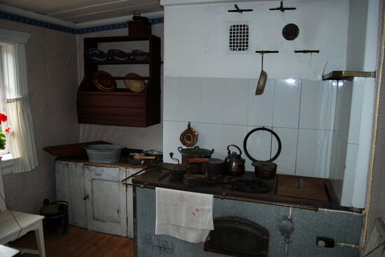 Küche im Hauptgebäude