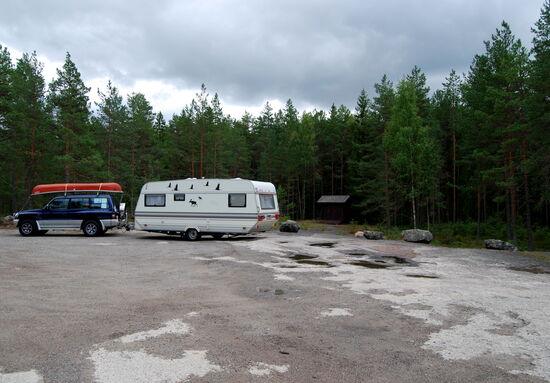 nicht weit entfernt erreichten wir den Parkplatz von Sammallahdenmäki