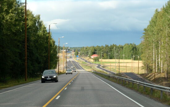 Weiterfahrt auf der E8