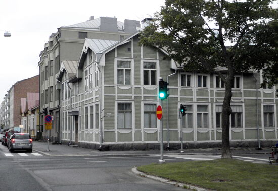 Fahrt durch Vasa, Korsholmsesplanaden