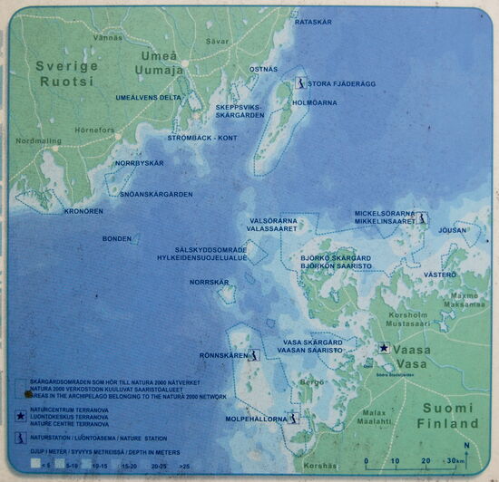 Höga kusten in Schweden und Kvarken in Finland gehören zum Welterbe, hier lag in der Eiszeit die größte Gletschermasse, und es gibt weiterhin eine große Landhebung