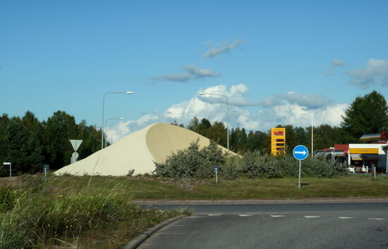 sogar auf den Rondellen gab es Dünen