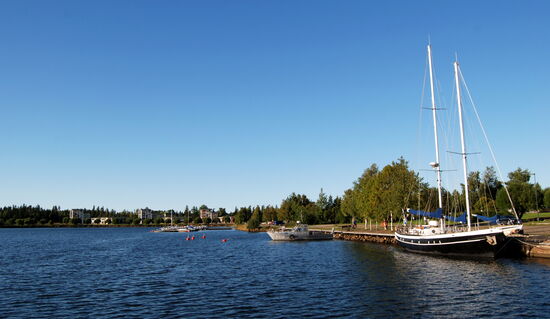 am Hafen von Brahestad - Raahe machten wir Rast