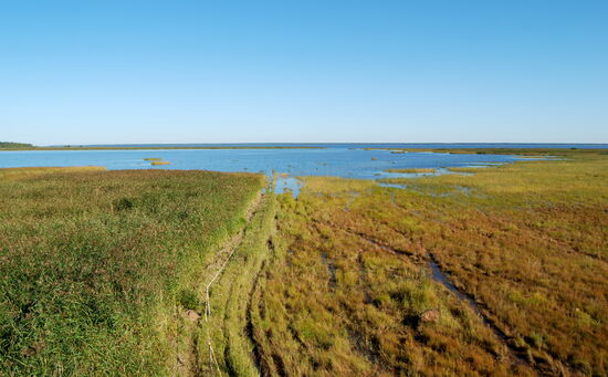 Blick über die Bucht Vähäntörmänioukko
