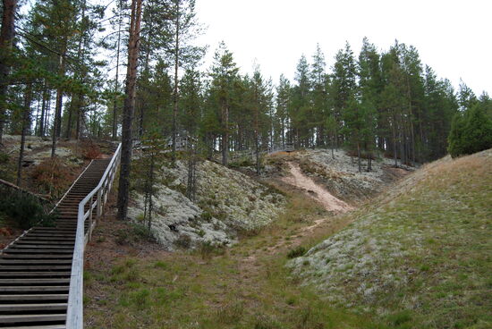 führten wieder Treppen nach oben