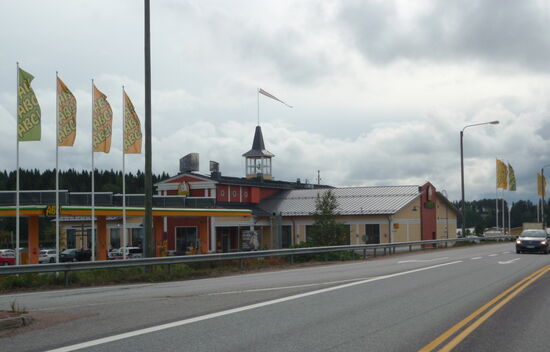 zurück auf der E75 in Viitasaari