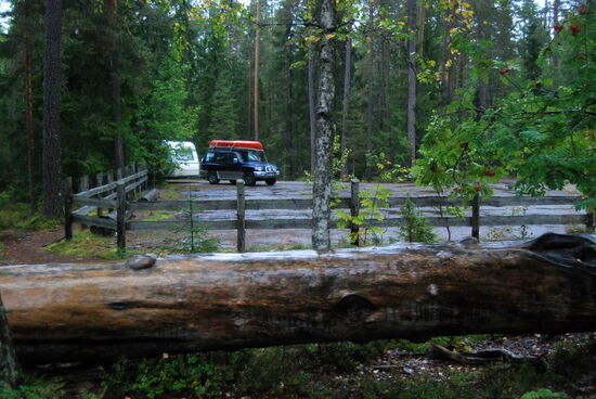 und wieder den Parkplatz erreicht, wo wir übernachteten