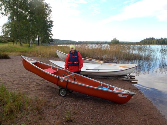 kurz vor dem Seesetzen unseres Kanadiers