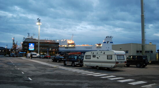 abends hatten wir den Fährhafen in Nådendal - Naantali erreicht, wo wir übernachteten