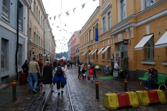 durch die Katrinegatan gingen wir zum Marktplatz am Hafen