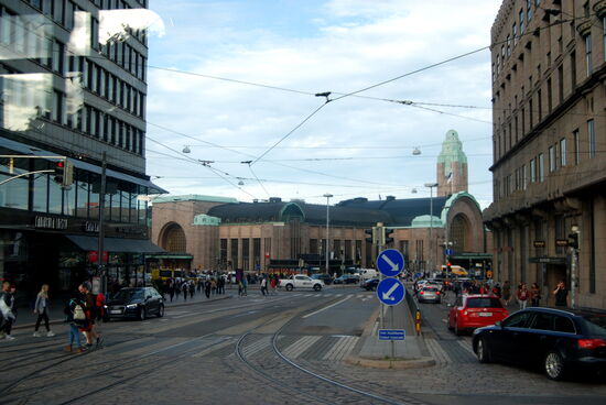 Blick zum Hauptbahnhof