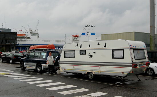 wir hatten gut geschlafen im Hafen