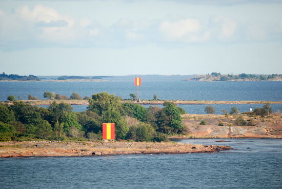 Enslinie über Ledskär und Rågrundet
