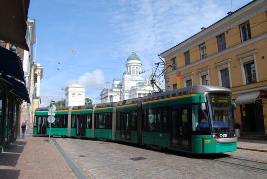 Unionsgatan mit Domkirche im Hintergrund