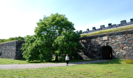 die Außenmauern der Anlage