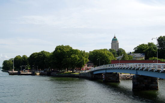 Blick zurück über die Brücke