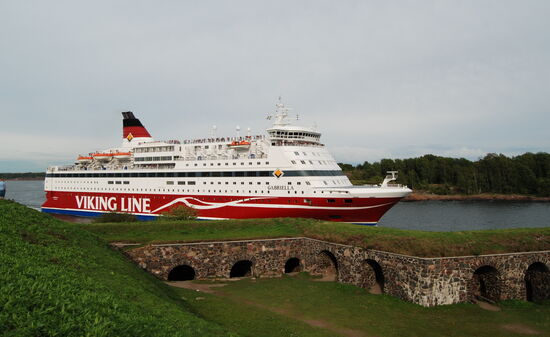 Viking-Lines Fähre Gabriella passierte die Bastion Gustavssvärd