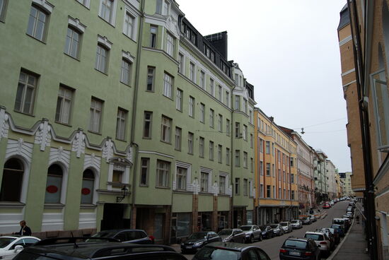 zuerst gingen wir die Estnäsgatan Richtung Osten