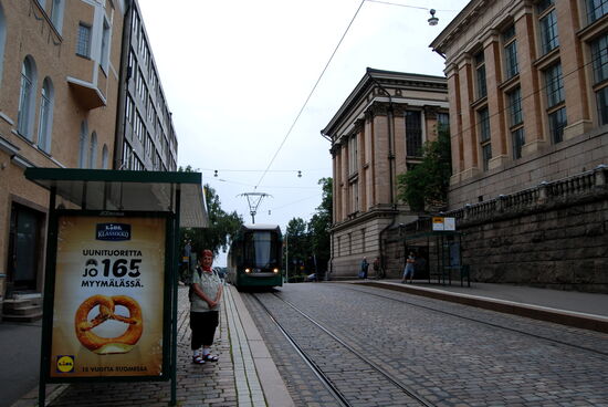 von hier fuhren wir mit der Straßenbahn weiter