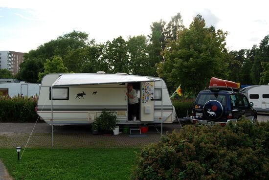 und fuhren zurück zum Campingplats