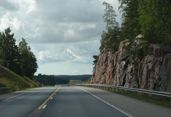 aber bald waren wir raus aus der Stadt