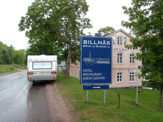 abseits der Hauptstraße erreichten wir die zweitälteste Eisenhütte Finlands von 1641