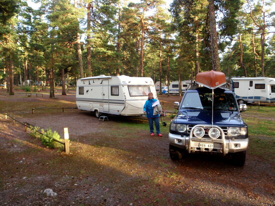 bald waren wir auf dem Campingplats Hangö