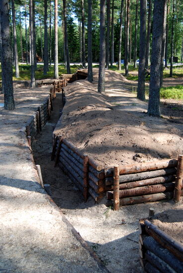 Freilichtanlage des Frontmuseums