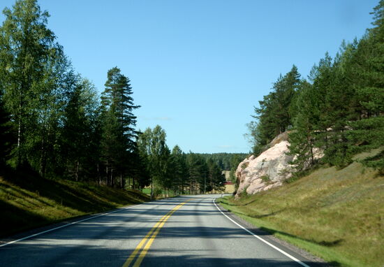 wir fuhren Richtung Norden um Åbo - Turku herum