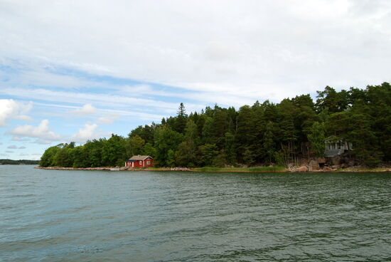 Blick zurück von der Fähre