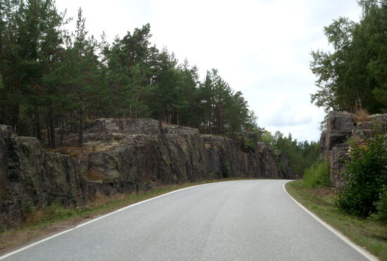 über die felsige Insel